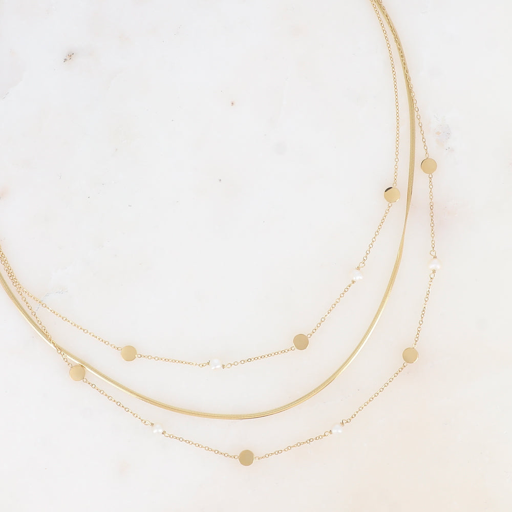 Collier triple rang