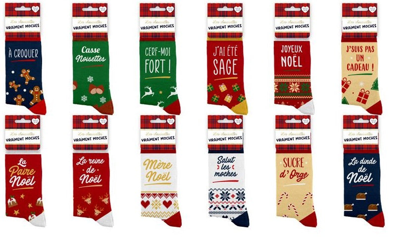 24 Paires Chaussette De Noël Chaussette De Noël Chaussette à Thème De
