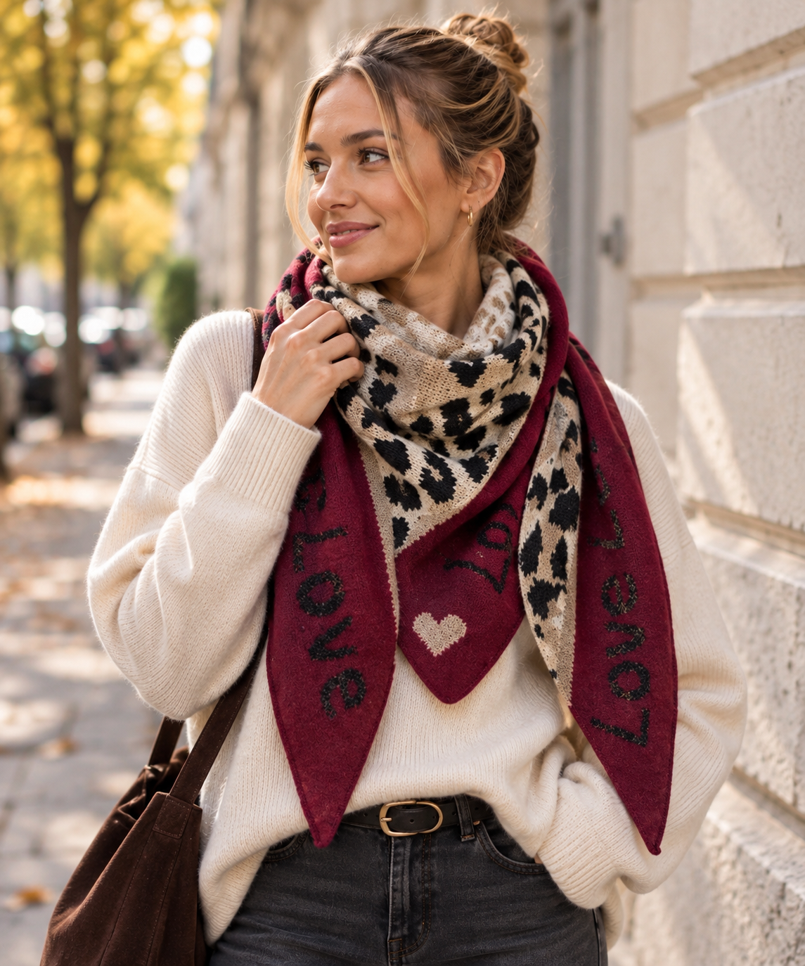 Écharpe triangle Léonie