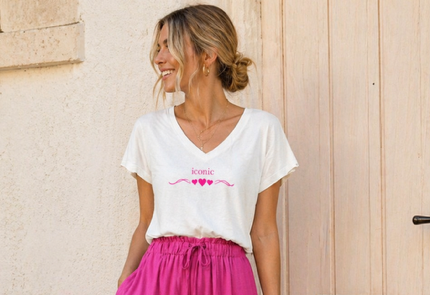 🌸 Tee-shirt blanc ICONIC
