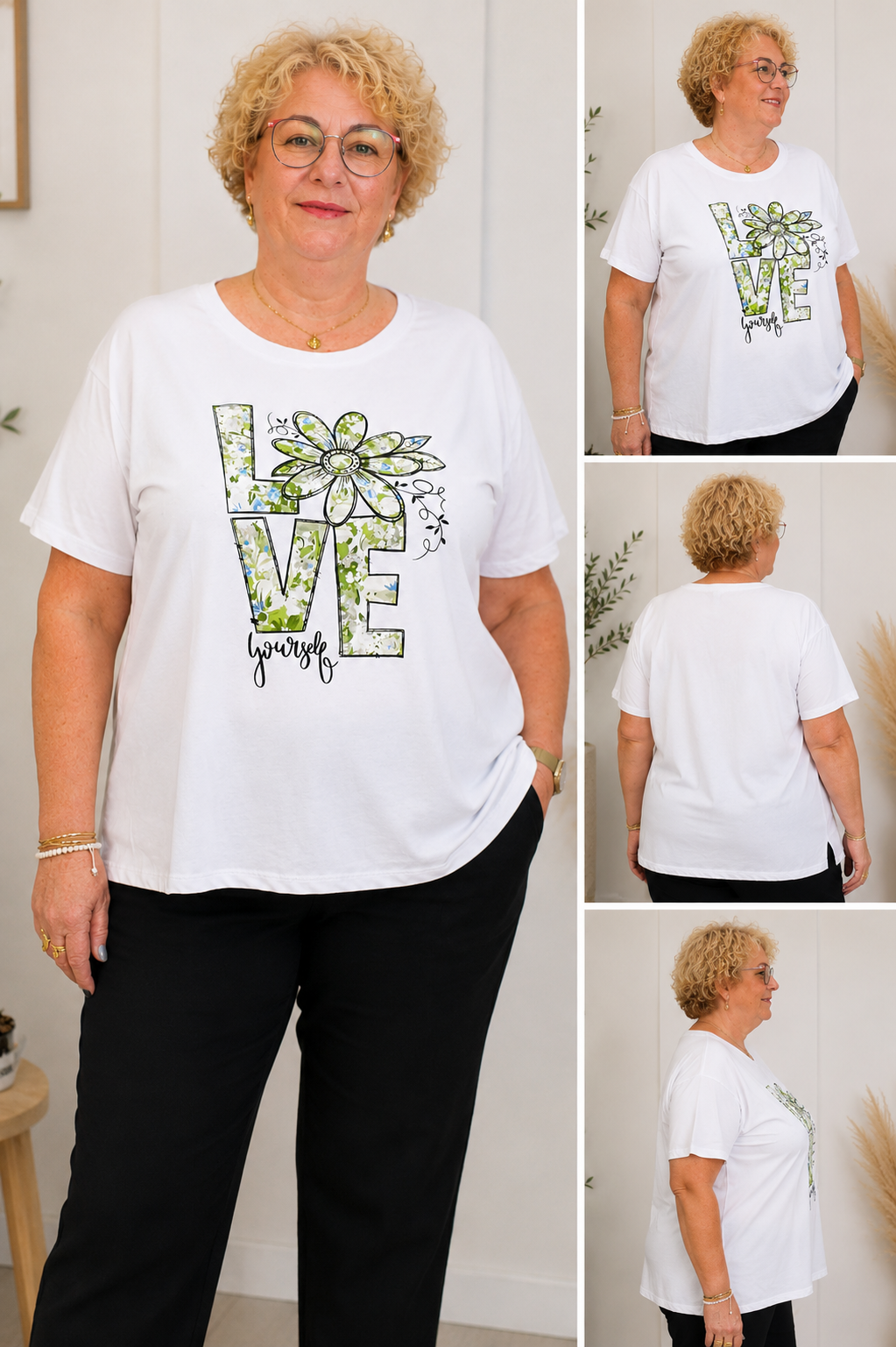 T-shirt Love Yourself Grande Taille 🤍🌸