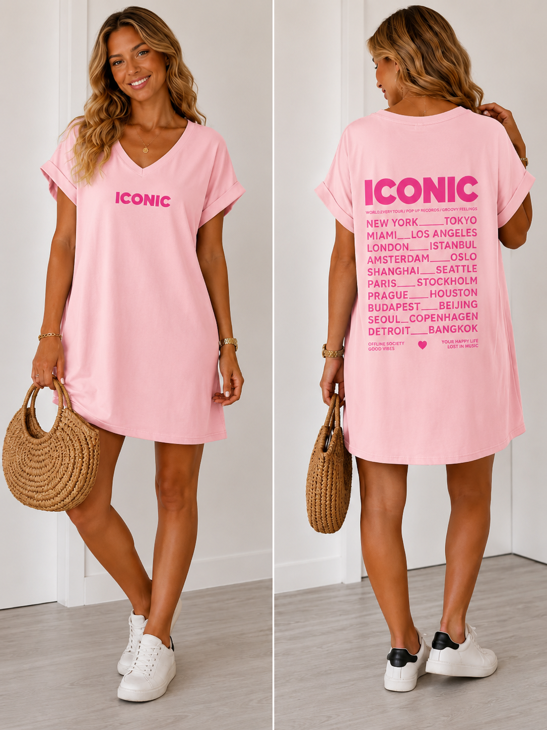 🌿 Robe/Tee-shirt ICONIC