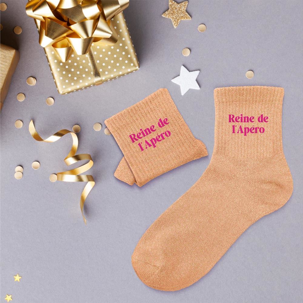 Chaussettes Paillettes Brillantes – Accessoire Festif & Cadeau Original – Taille 36-42