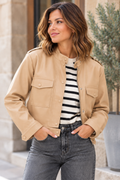 Veste Charlie en simili cuir