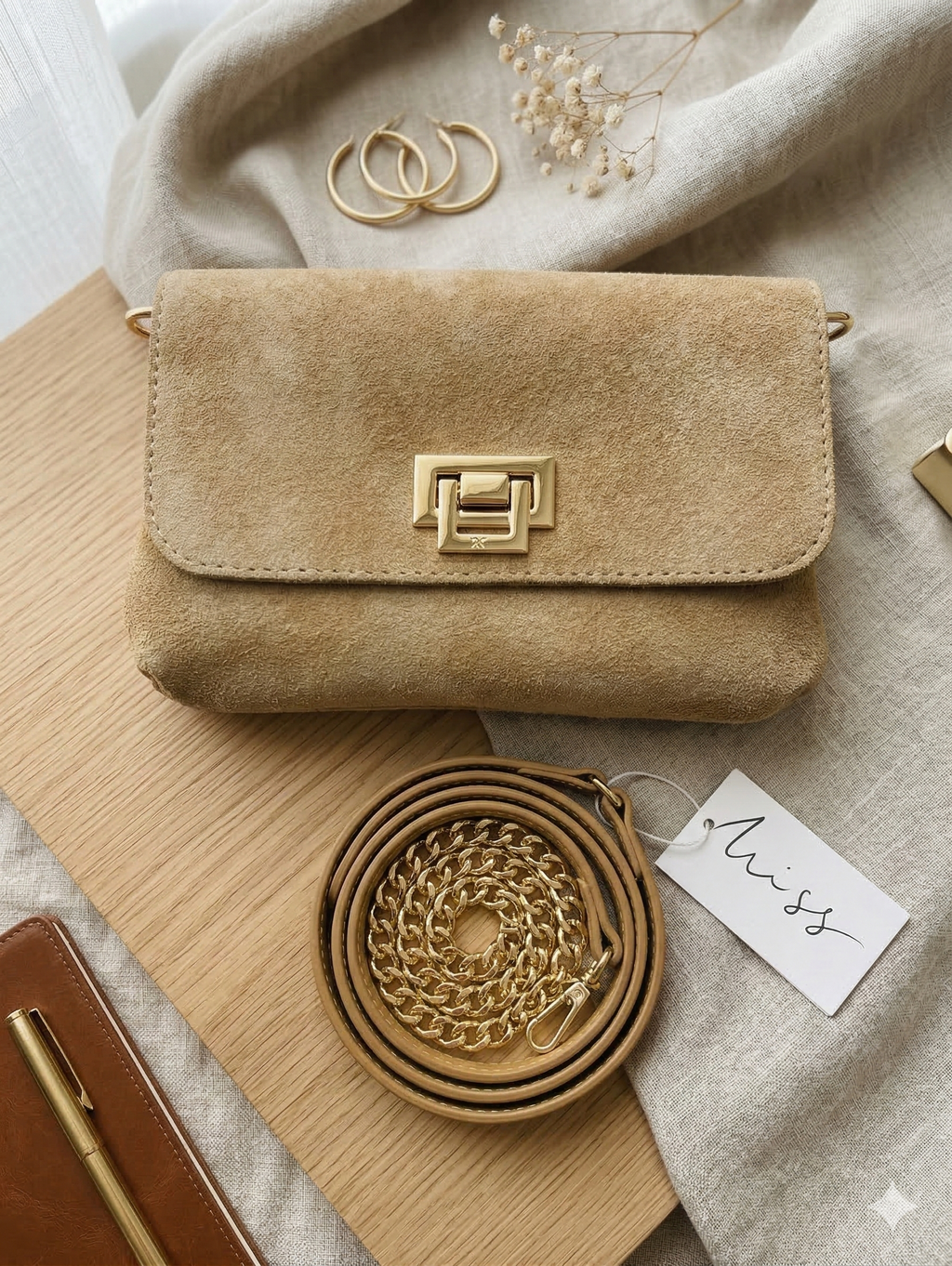 Sac cuir suédé Élisa