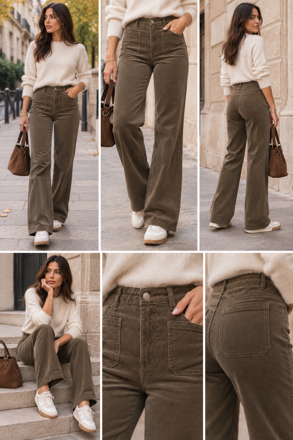 Pantalon Angèle – Velours côtelé