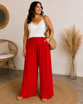 Pantalon Plissé Victoria Grande Taille