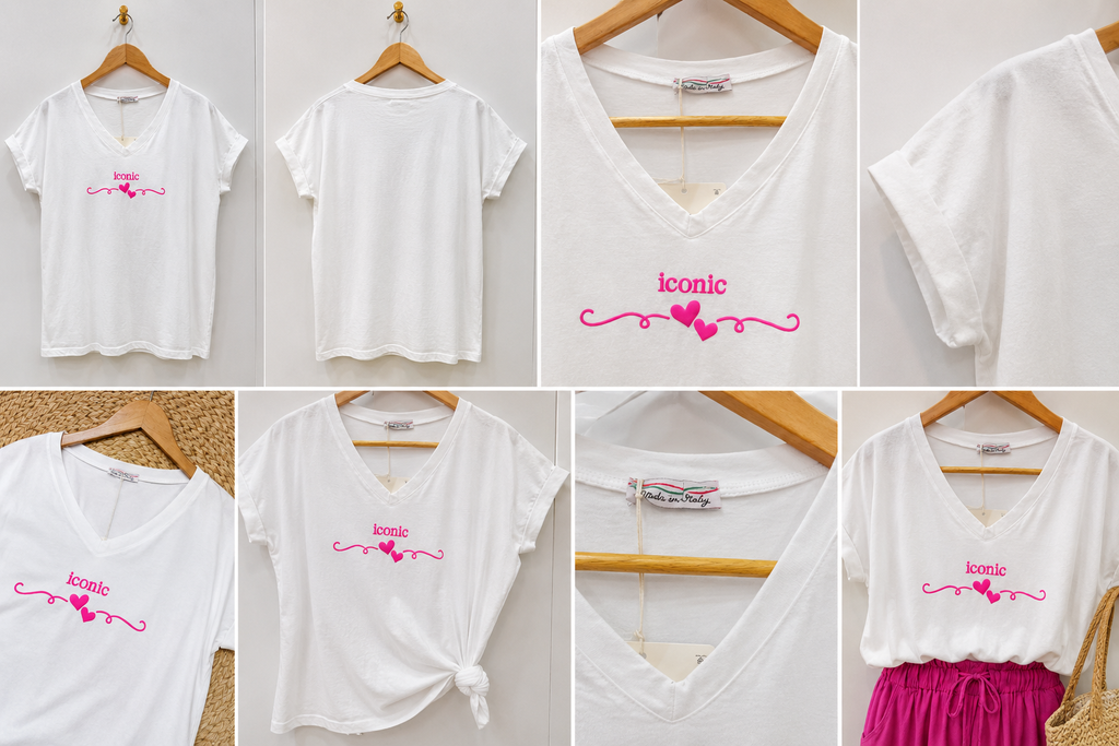 🌸 Tee-shirt blanc ICONIC