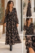 Robe longue Célestine – Imprimé floral