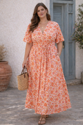 🌺 Robe longue Calista – Bohème & lumineuse