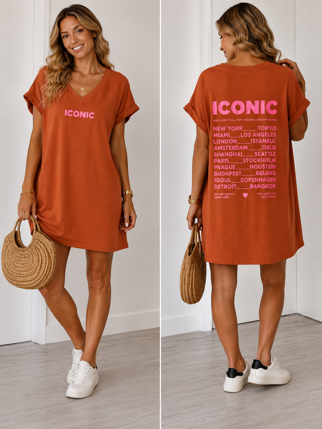 🌿 Robe/Tee-shirt ICONIC