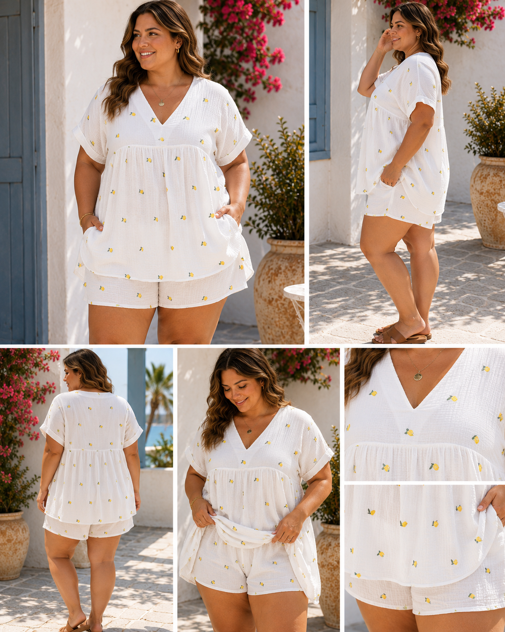🍋 Robe / Short Grande Taille Limonella