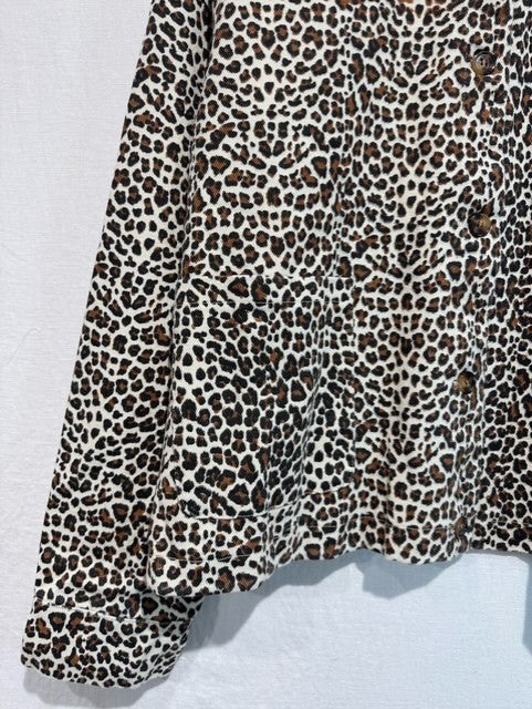 Veste imprimé léopard grande taille “Fauve”
