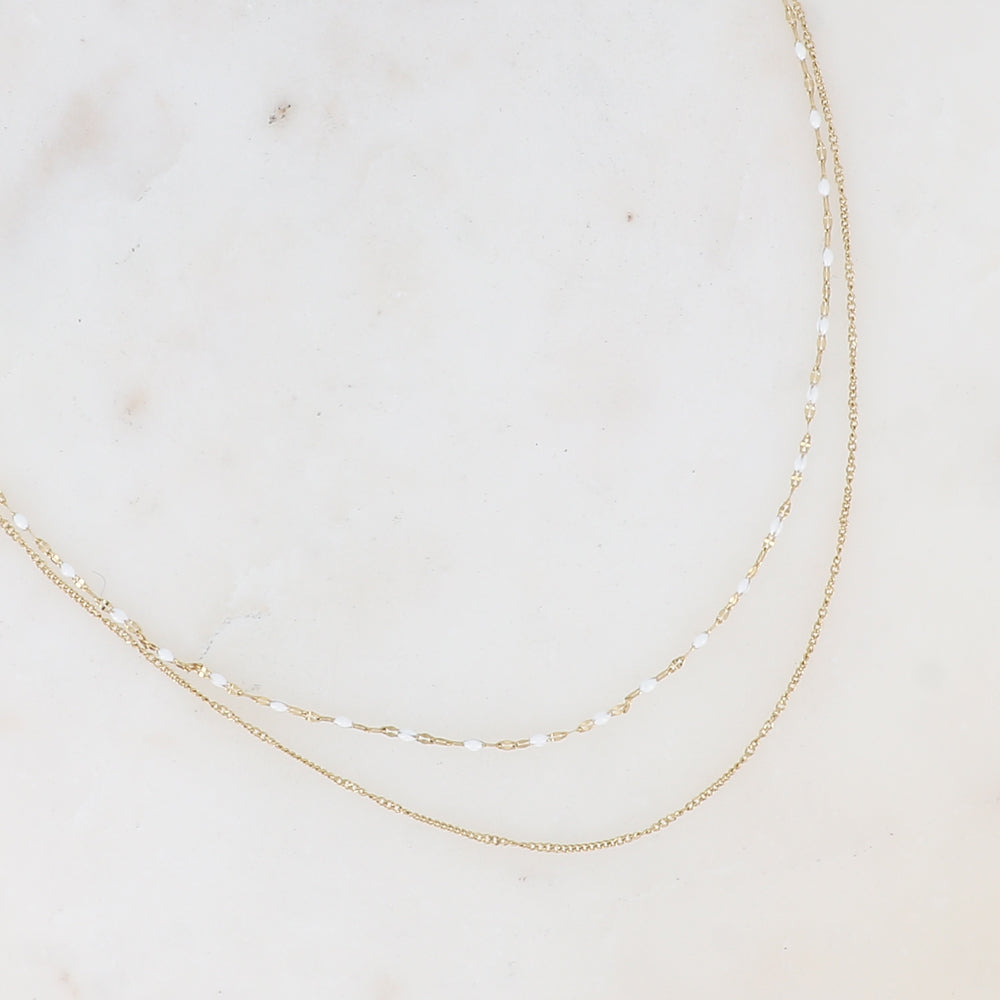 Collier double rangs
