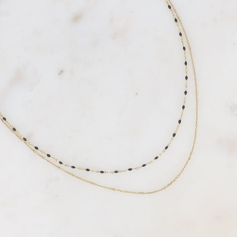 Collier double rangs