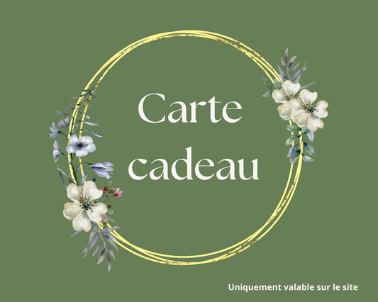 Carte Cadeau Vert Olive