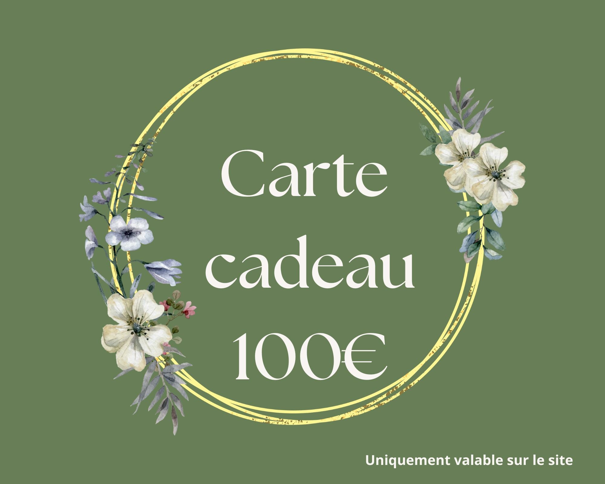 Carte Cadeau Vert Olive
