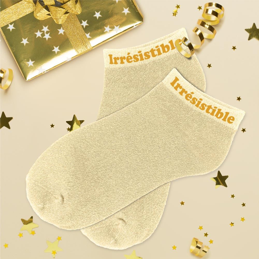 Socquettes Messages – Collection Fun & Pailletée