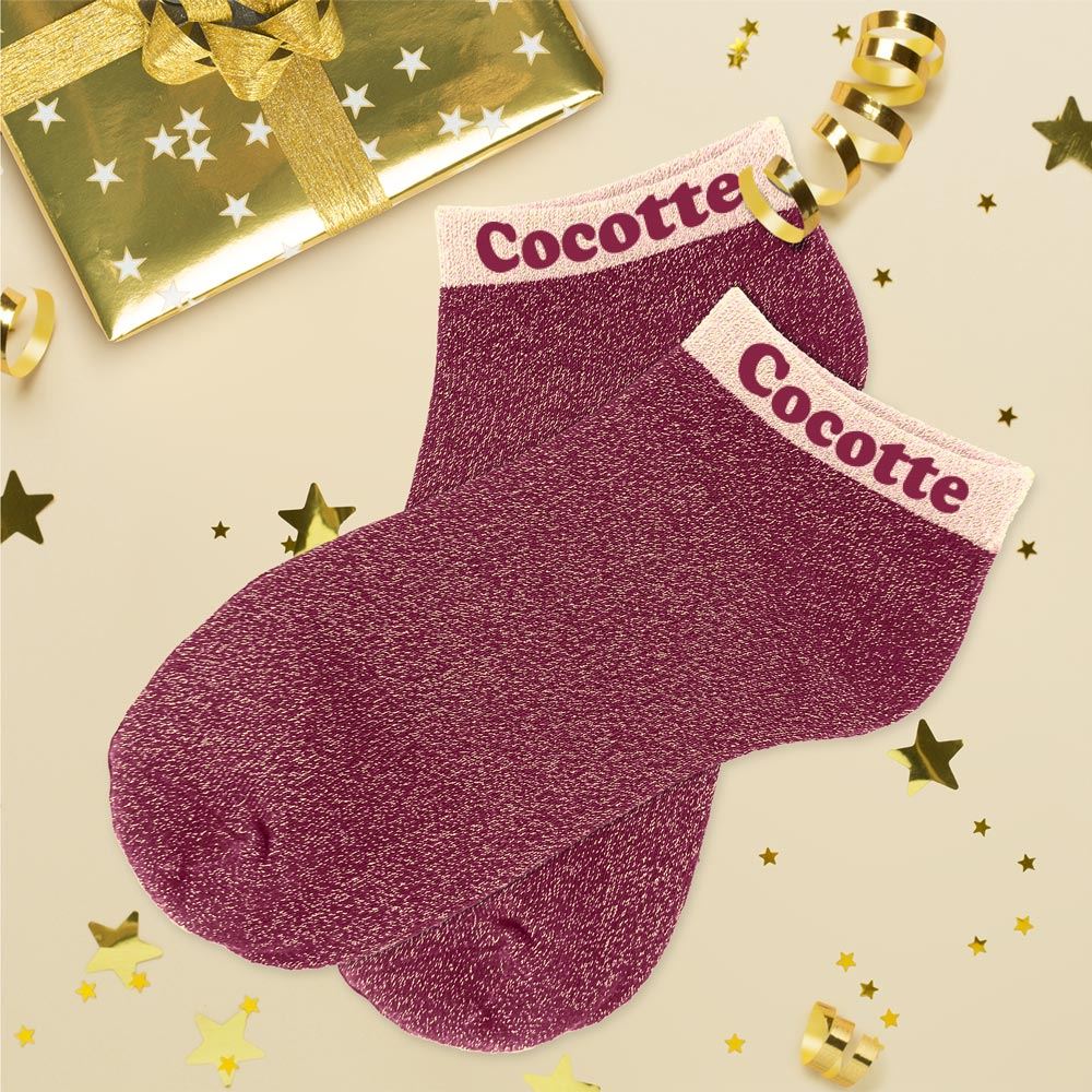 Socquettes Messages – Collection Fun & Pailletée