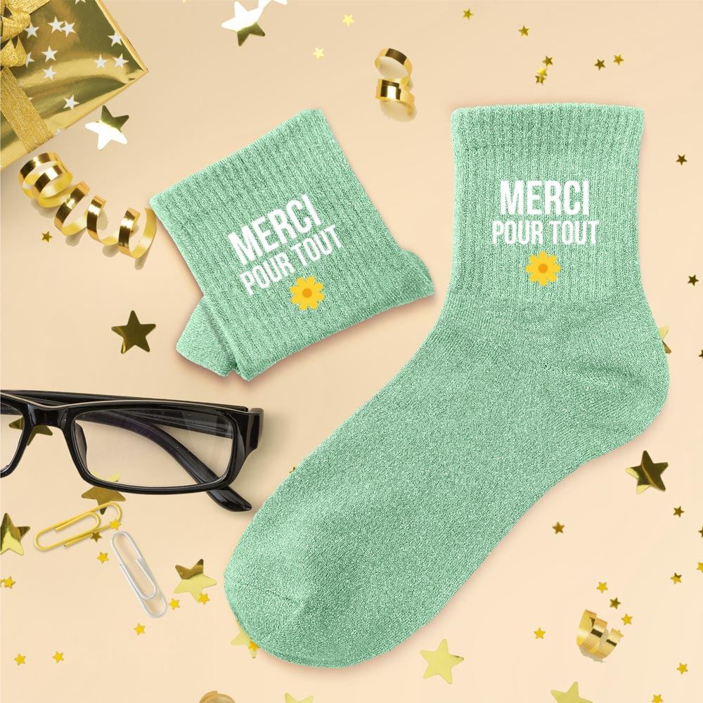 Chaussettes Paillettes Brillantes – Accessoire Festif & Cadeau Original – Taille 36-42
