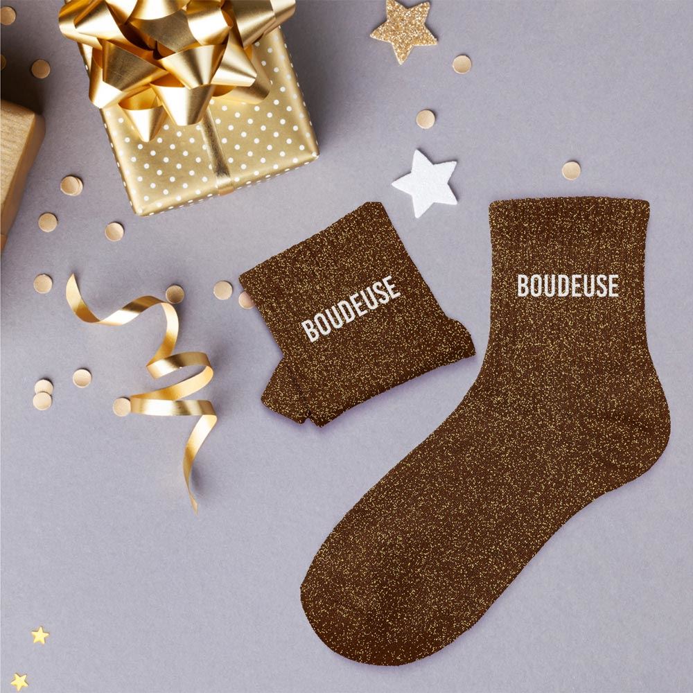 Chaussettes Paillettes Brillantes – Accessoire Festif & Cadeau Original – Taille 36-42