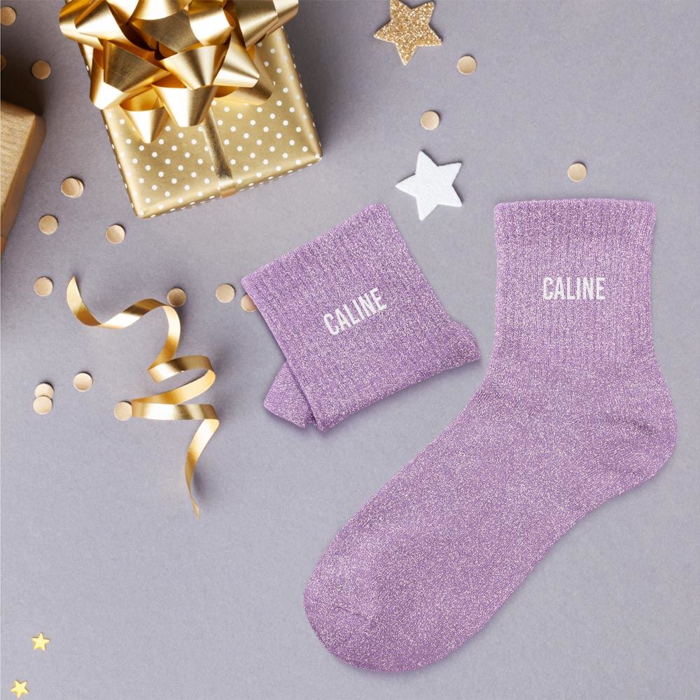 Chaussettes Paillettes Brillantes – Accessoire Festif & Cadeau Original – Taille 36-42