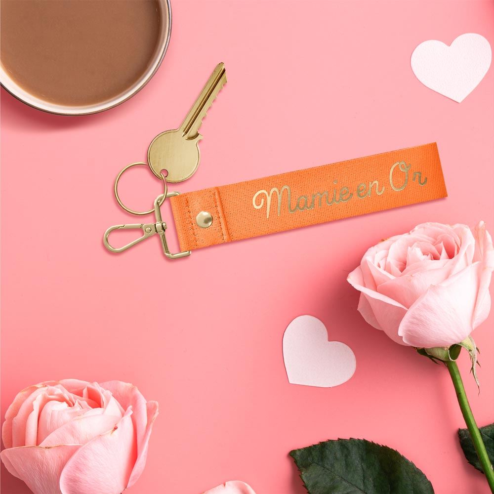 Porte clés "Mamie en Or"