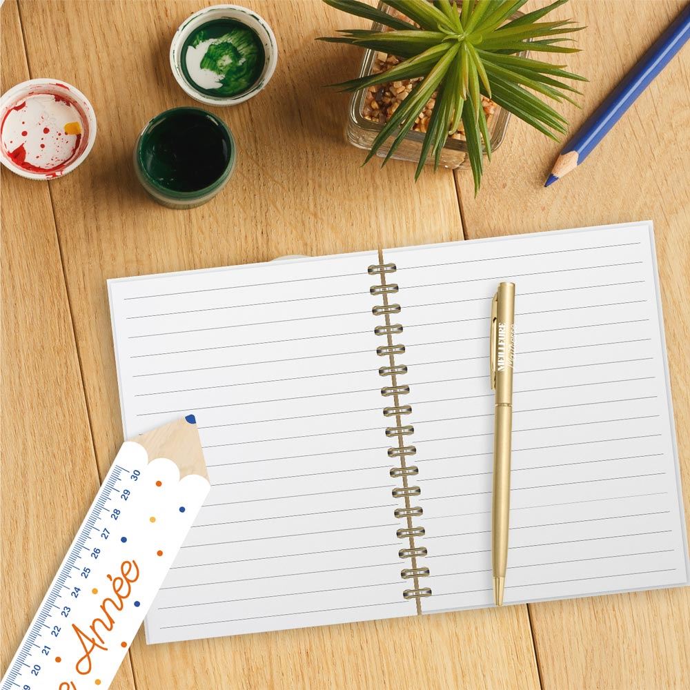 Coffret carnet + stylo cadeau maitresse