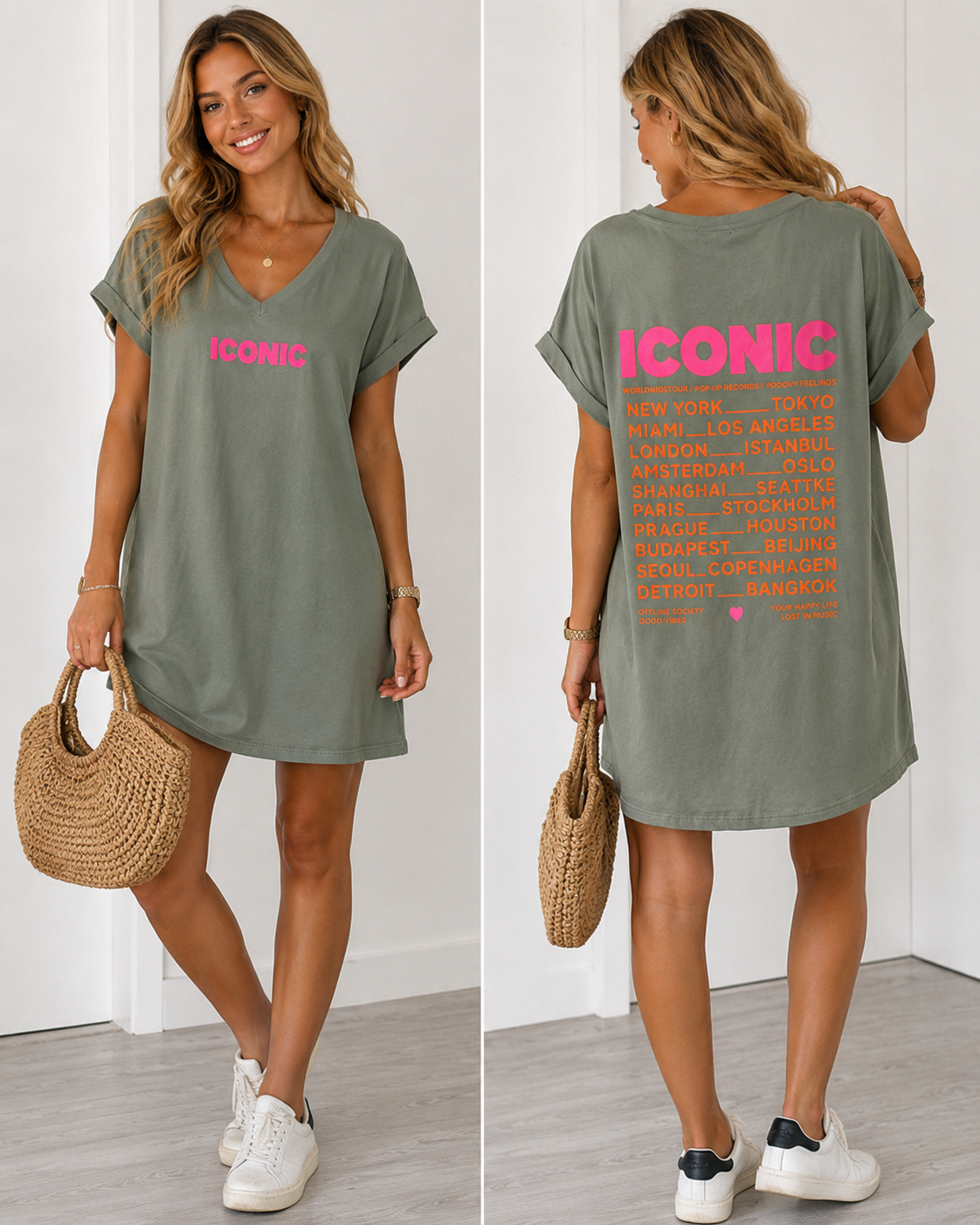 🌿 Robe/Tee-shirt ICONIC