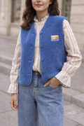 Gilet sans manches moutonné Éloïse