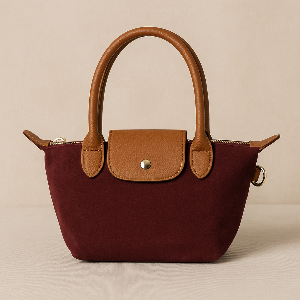 Mini sac cuir – Esprit Longchamp revisité