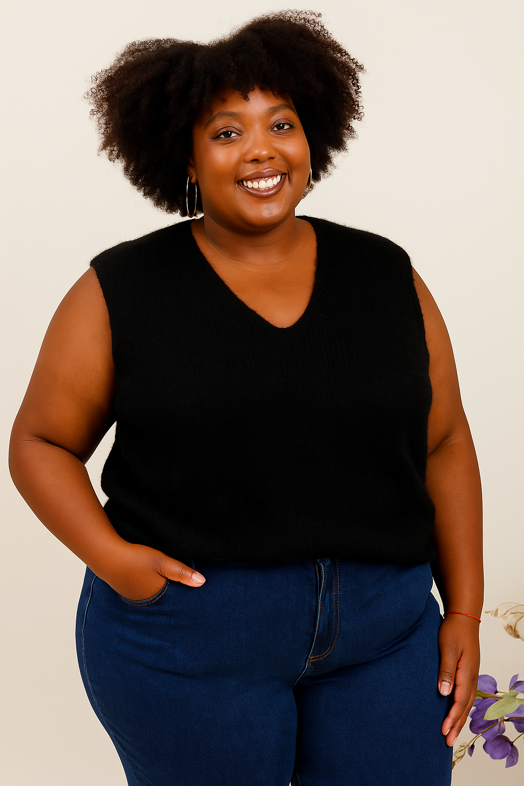 Pull sans manches Kelia