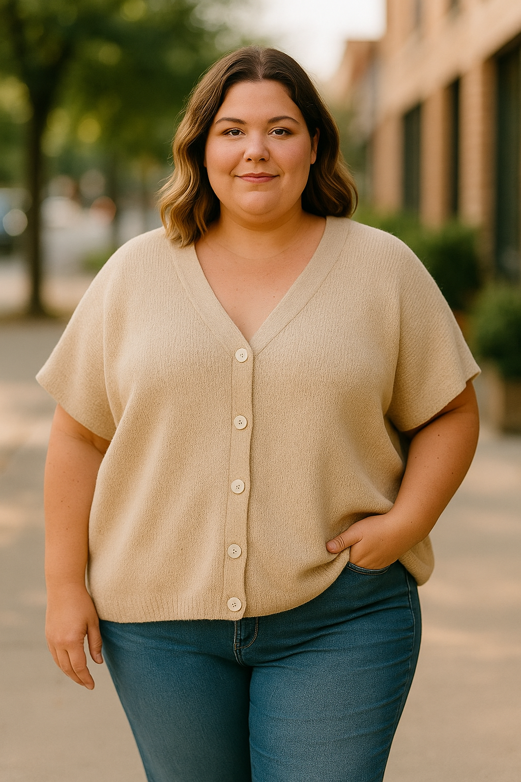 Gilet oversize grande taille Vianney