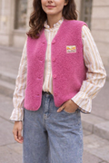 Gilet sans manches moutonné Éloïse