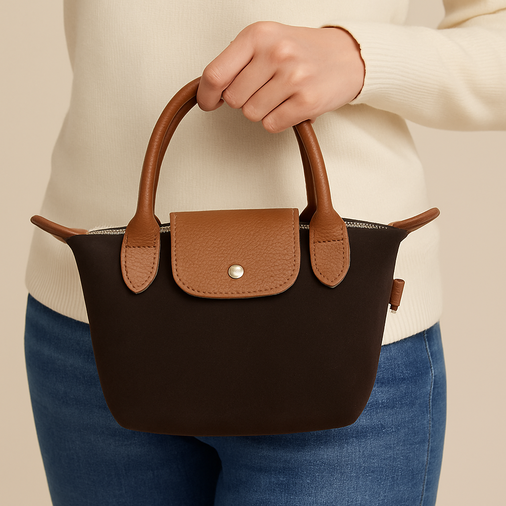Mini sac cuir – Esprit Longchamp revisité