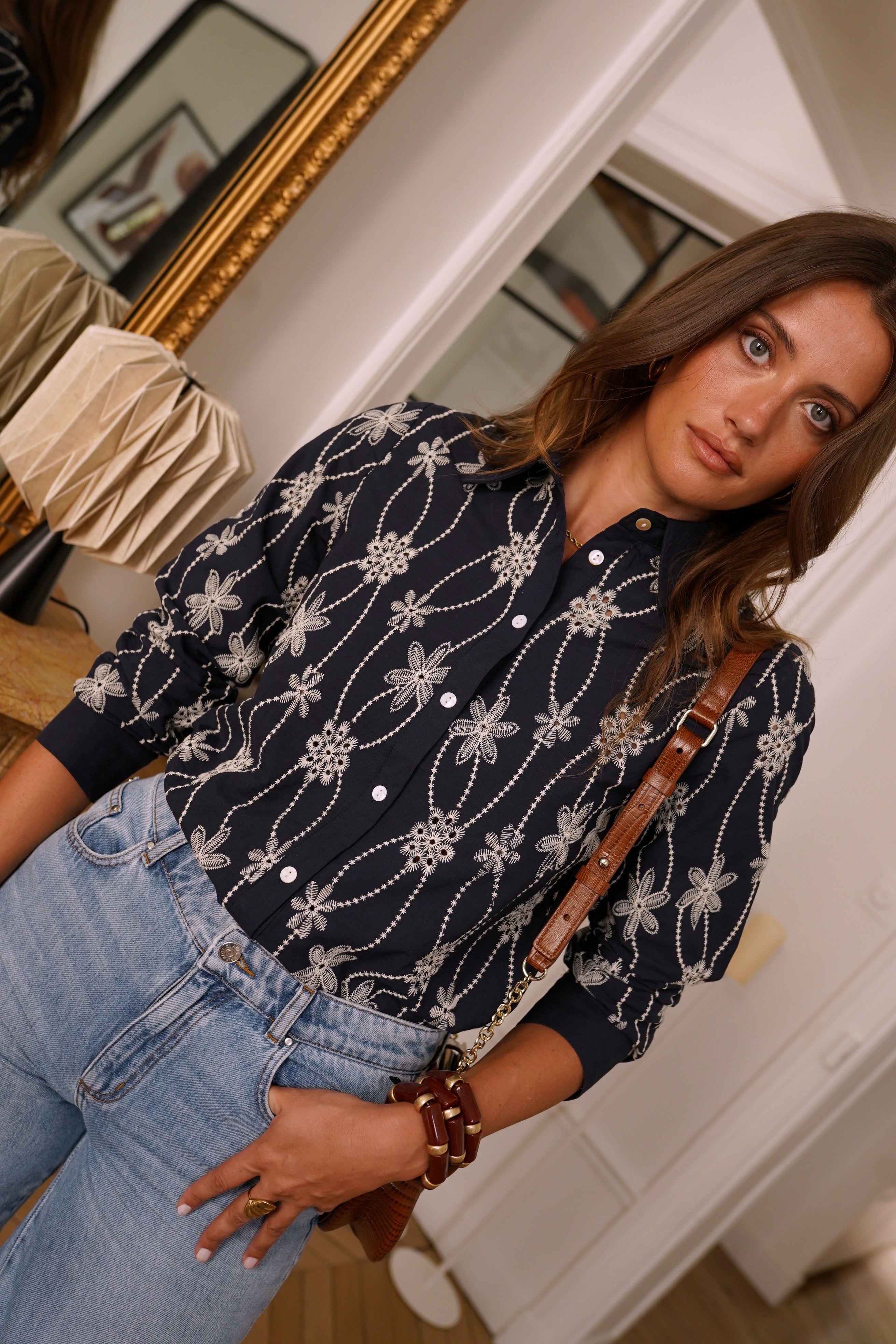 Chemise brodée Anna