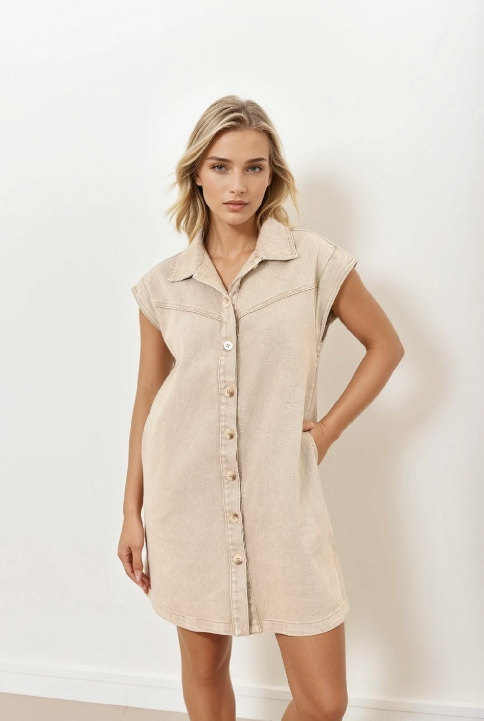 Robe Jade en Jean – Coupe Décontractée et Intemporelle