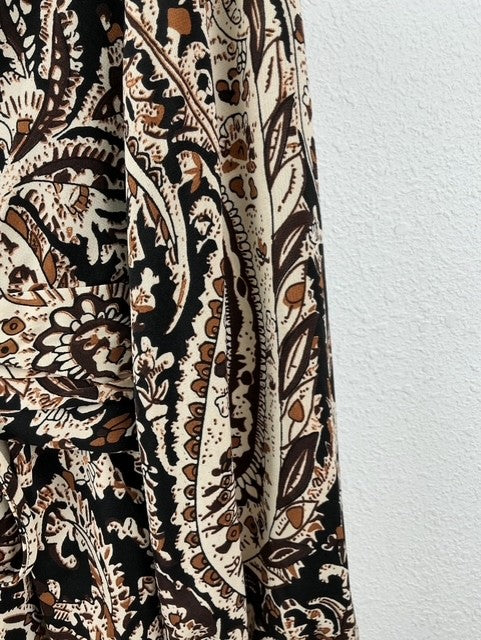 Robe courte Soléane – Imprimé cachemire – Tailles généreuses