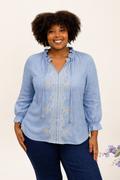 🌿 Blouse “Naïa” – Grande Taille