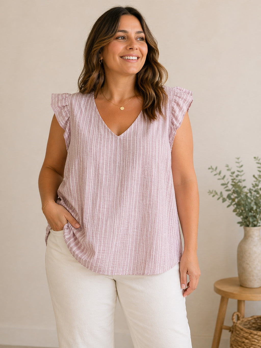 🌿 Blouse Nora – Grande Taille