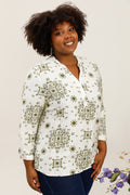 🌿 Blouse Lylia – Grande Taille