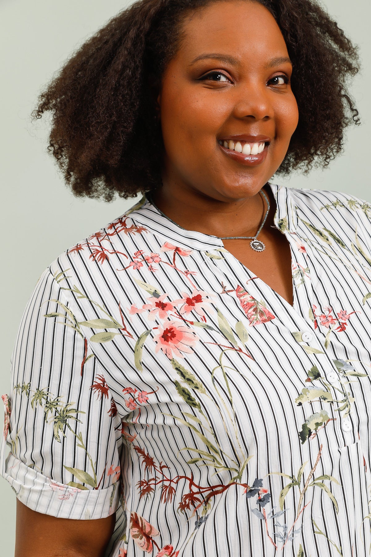 🌿 Blouse Summer – Grande Taille