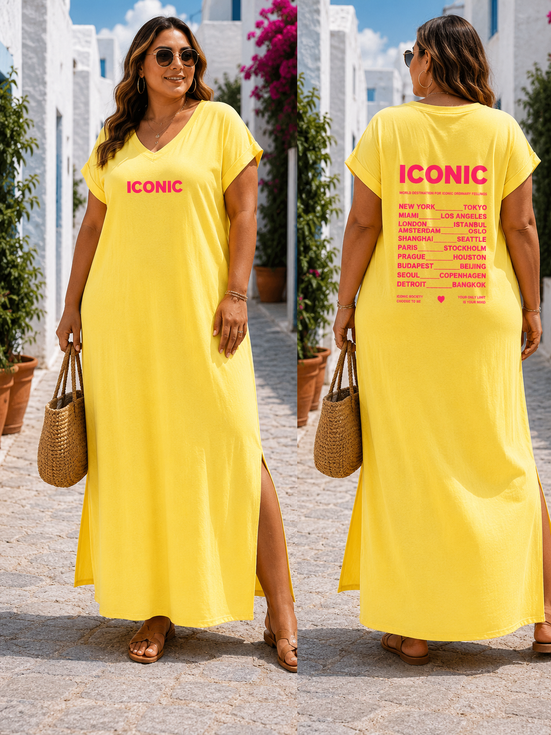 Robe longue Iconic – Grande Taille