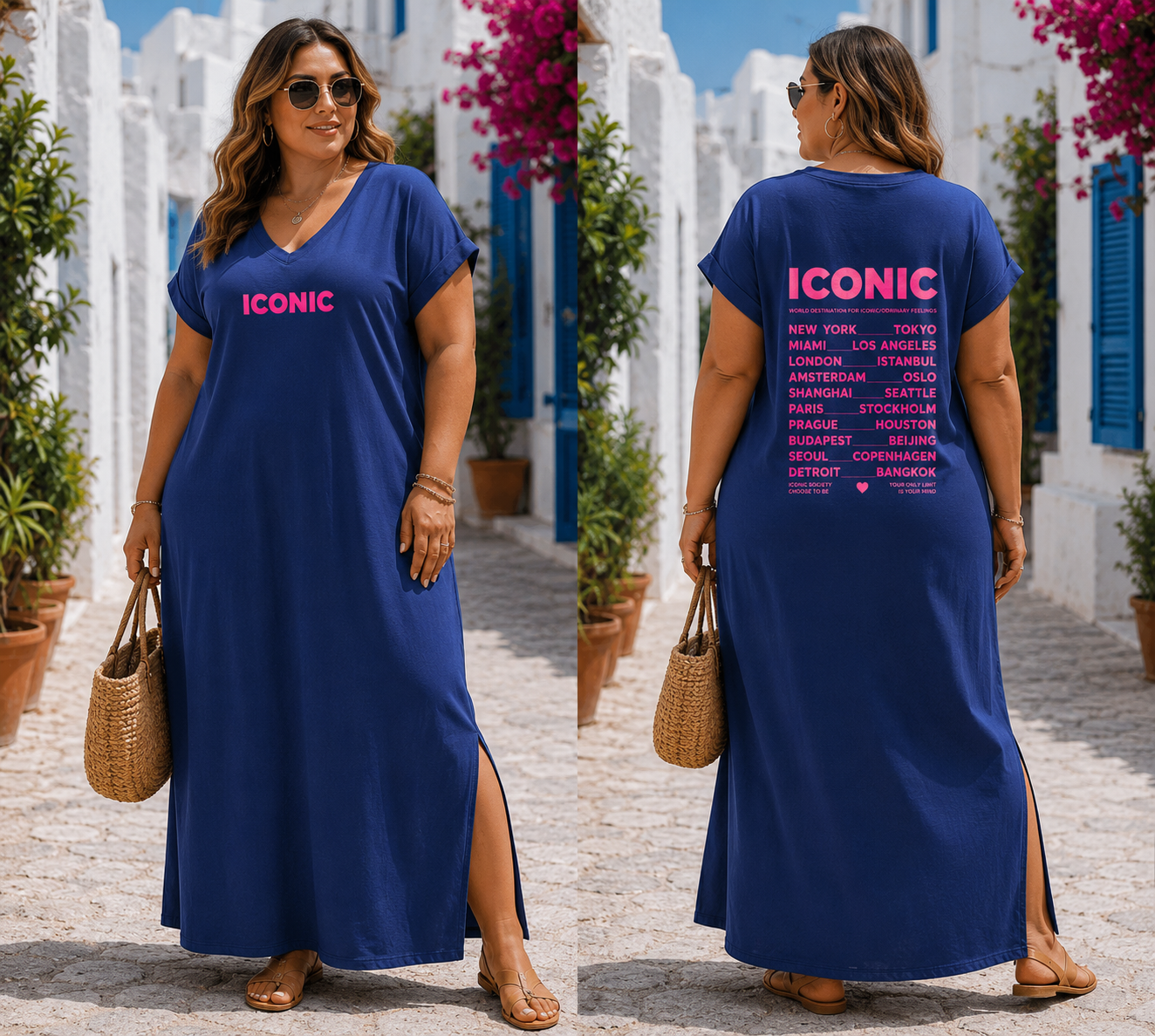 Robe longue Iconic – Grande Taille