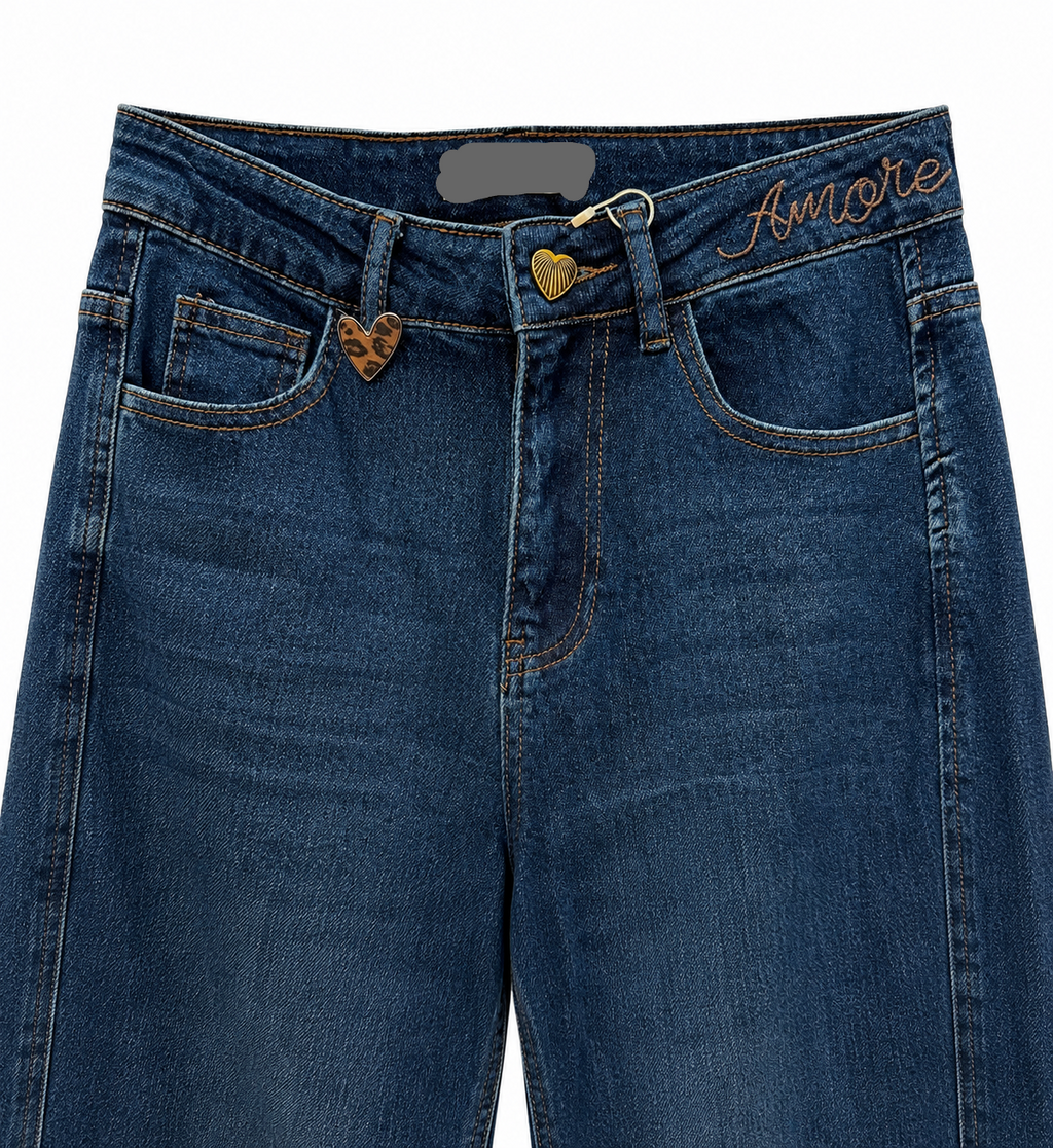 Jean Amour – Wide Leg taille haute