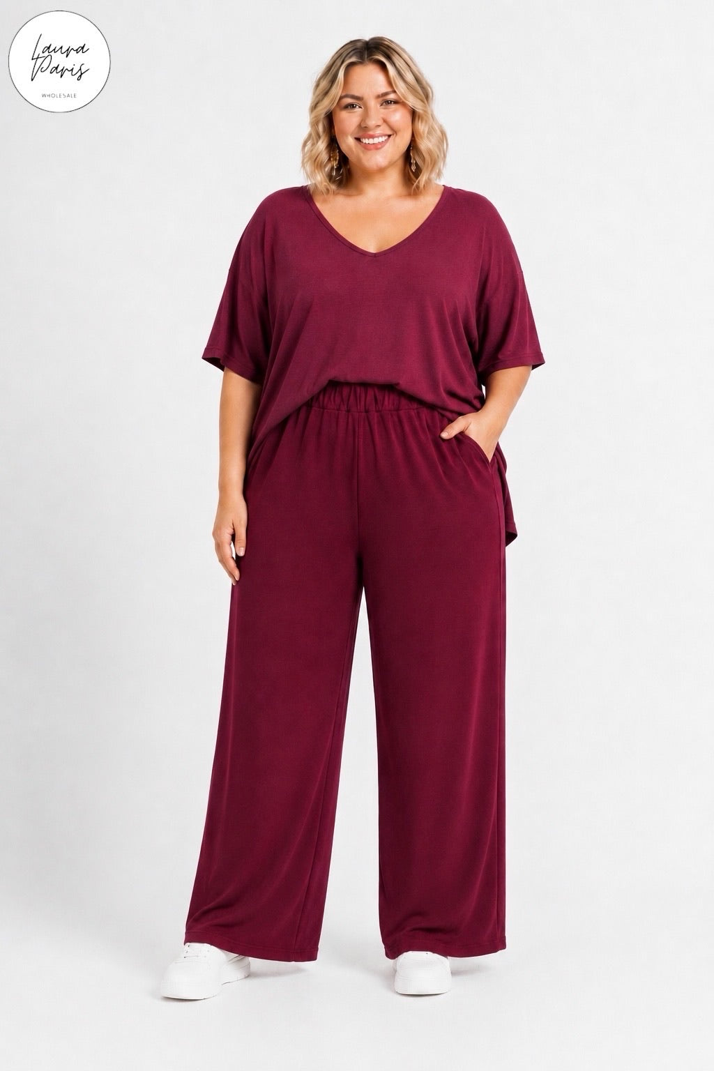 Pantalon fluide grande taille Constance
