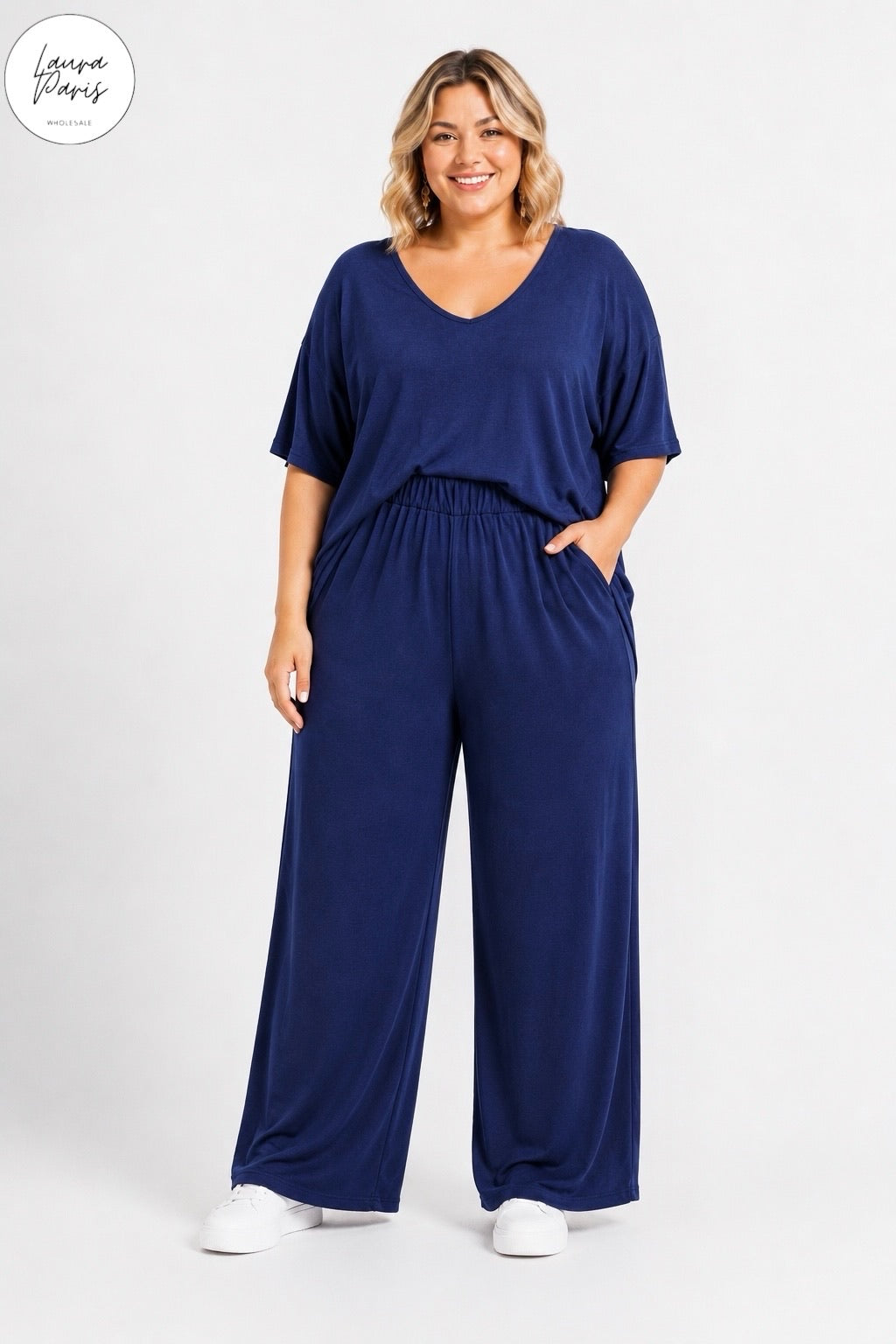 Pantalon fluide grande taille Constance