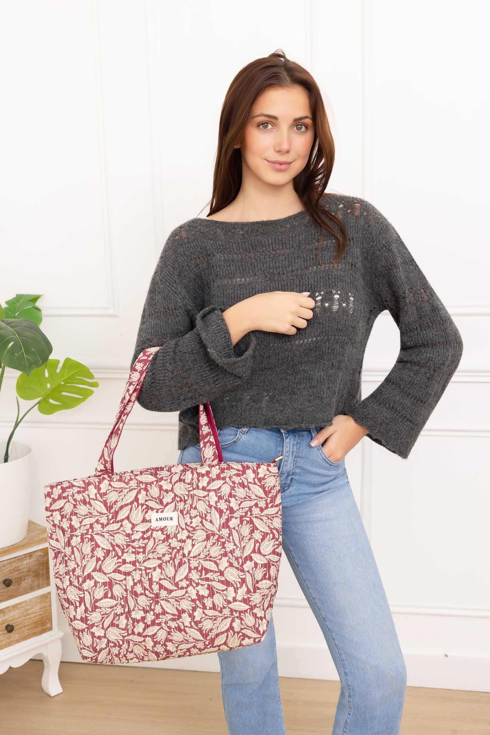 Cabas “Élise” - matelassé imprimé