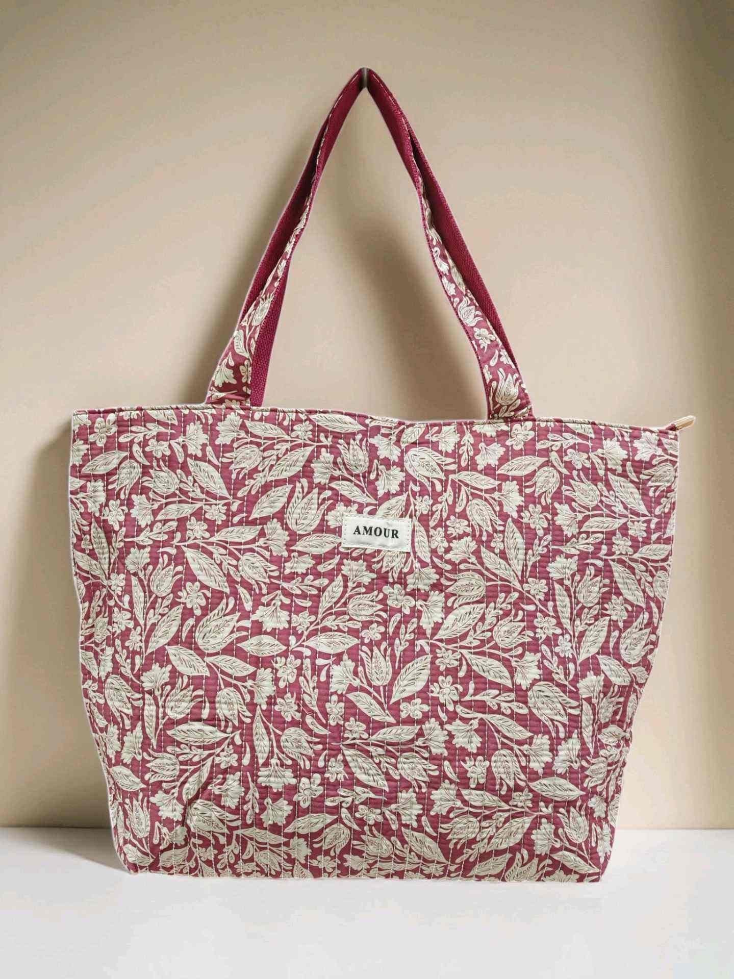 Cabas “Élise” - matelassé imprimé