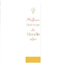 Marque page cadeau maitresse